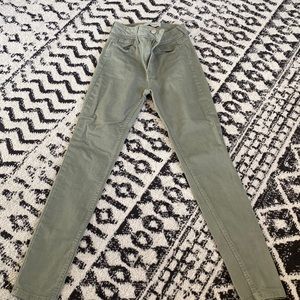 High rise ankle skinny jeans